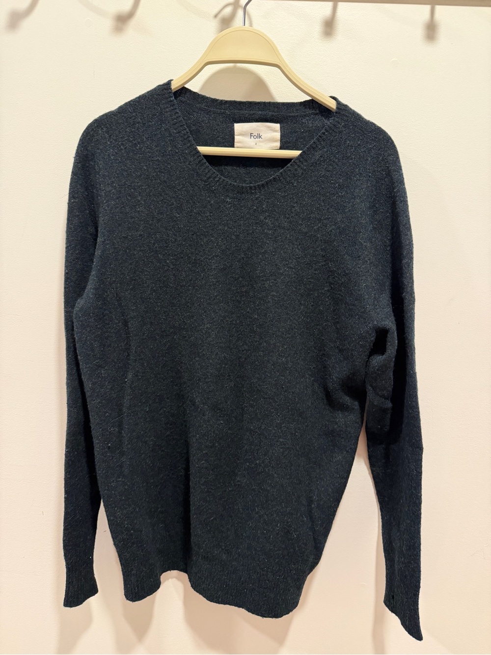 Folk 100% Wool Sweater - Green
